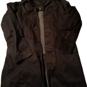 Banana Republic Black Trench Coat Classic Design